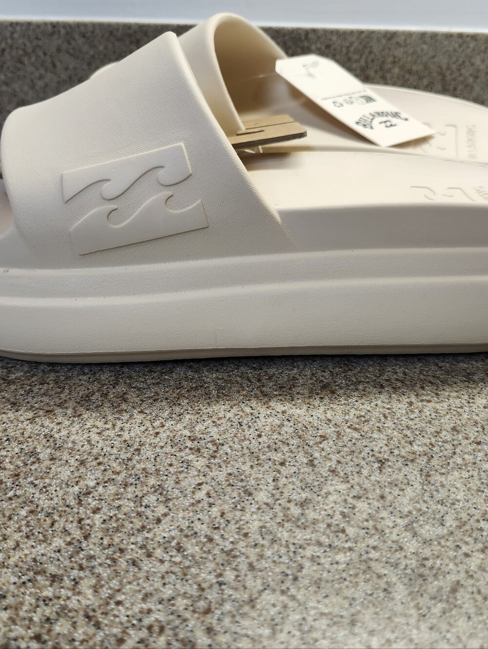 Billabong Cloud EVA Platform Slide Sandals Women's Size 8 Cream Color
